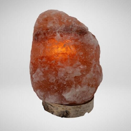 Lampa na podstawie z brzozy