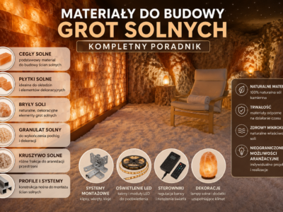 materiały do budowy grot solnych